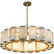 Rovira LED Cream / Brushed Gold Chandelier Ceiling Light